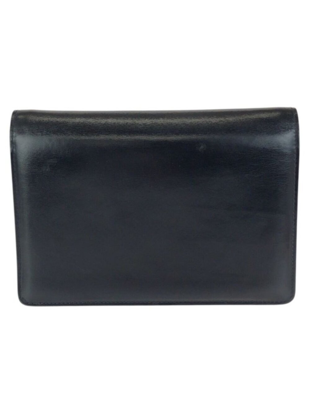 Gucci Vintage Taiga Eye Black Gold Leather Shoulder Bag Clutch - Picture 2 of 9